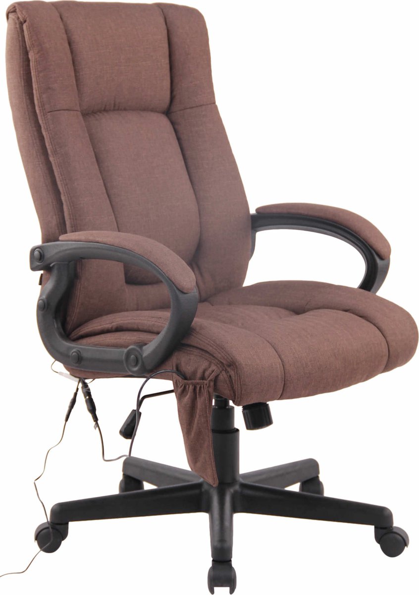 CLP XL Sparta XM Bureaustoel - Voor volwassenen - Met armleuningen - Ergonomische - Stof - bruin