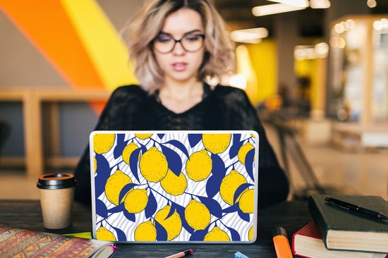 Sticker ordinateur portable - 10,1 pouces - Citroen - Zebra - Fruit - Motifs