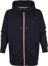 Tommy Hilfiger - Big and Tall Zip Hoodie Donkerblauw - 4XL - Regular-fit