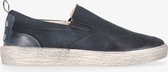 Yellow cab | Vulcan men 4-f black canvas slipon sneaker - off white clean sole | Maat: 44