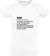 Kim dames t-shirt | verjaardagskado | jarig | verjaardag kado | Cadeau | Wit