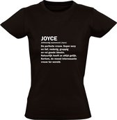 Joyce dames t-shirt | verjaardagskado | jarig | verjaardag kado | Cadeau | Zwart