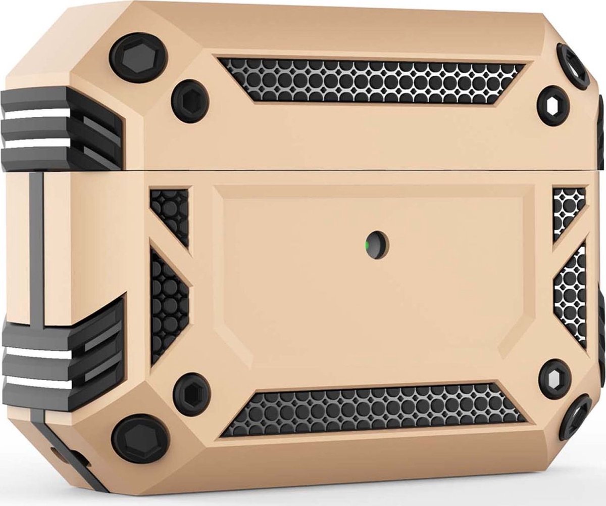 Mobigear Armor Hardcase Hoesje voor Apple AirPods Pro 1 - Goud