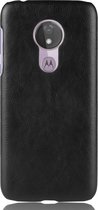 Mobigear Hoesje geschikt voor Motorola Moto G7 Power Telefoonhoesje Hardcase | Mobigear Excellent Backcover | Moto G7 Power Case | Back Cover - Zwart
