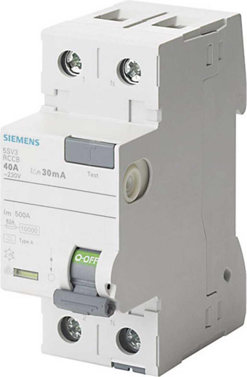 Siemens 5SV3314-6 Siemens Dig.Industr. Aardlekschakelaar A 2-polig 40 A 0.03 A 230 V