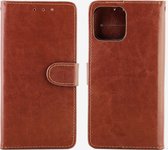 Mobigear Telefoonhoesje geschikt voor Xiaomi Mi 11 Lite Hoesje | Mobigear Wallet Bookcase Portemonnee | Pasjeshouder voor 3 Pasjes | Telefoonhoesje voor Pinpas / OV Kaart / Rijbewijs - Bruin