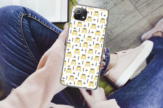 Telefoonhoesje Geschikt voor Xiaomi 11T hoesje - Meisjes - Prinses - Kroon - Patronen - Girl - Kids - Kinderen - Siliconen Telefoonhoesje Telefoonhoesje