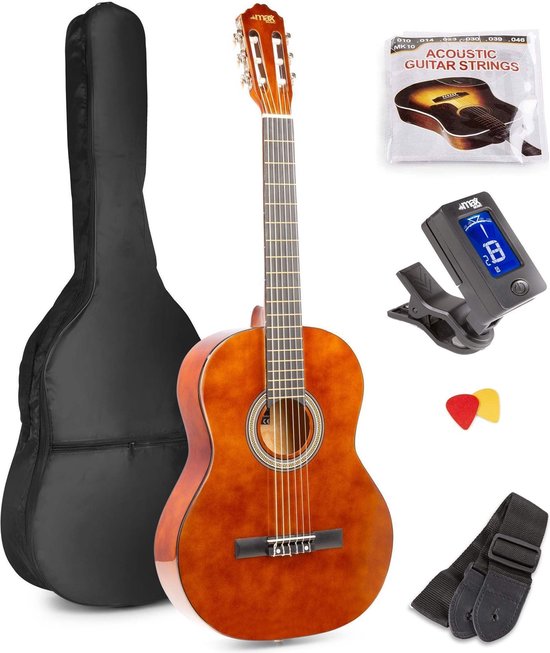 MAX Pack Guitare Électro-Acoustique avec Accessoires - Sunburst