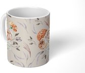 Mok - Rozen - Bladeren - Patronen - Mokken - 350 ML - Beker - Uitdeelcadeautjes