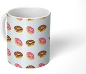 Mok - Koffiemok - Donuts - Patronen - Pastel - Mokken - 350 ML - Beker - Koffiemokken - Theemok