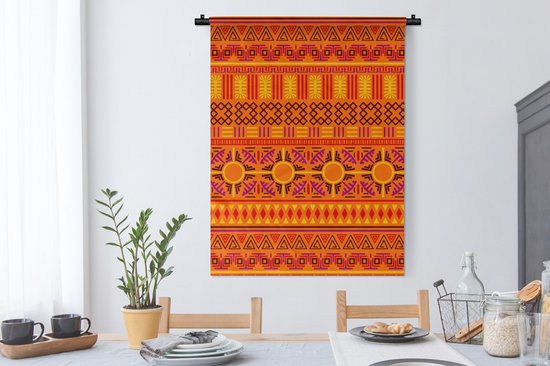 Tapisserie - Tapisserie - Motifs - Oranje - Soleil - 90x120 cm - Tapisserie