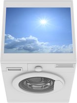 Wasmachine beschermer mat - Felle zon aan een blauwe hemel - Breedte 55 cm x hoogte 45 cm