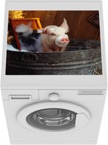 Wasmachine beschermer mat - Gewassen varken - Breedte 55 cm x hoogte 45 cm