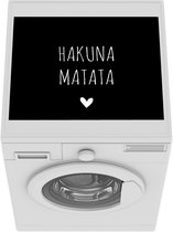 Wasmachine beschermer - Wasmachine mat - Spreuken - Hakuna matata - Quotes - 55x45 cm - Droger beschermer