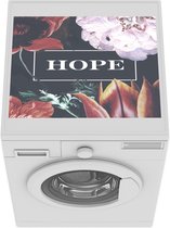 Wasmachine beschermer - Wasmachine mat - Bloem - Quotes - Oranje - 55x45 cm - Droger beschermer