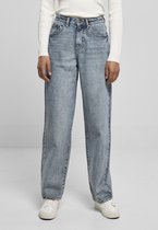 Urban Classics - High Waist 90's Denim Wijde broek - Taille, 29 inch - Blauw