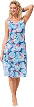 No Gossip V hals midi mesh jurk Pareo rug decollete blauw tie dye patroon MULTICOLOR L