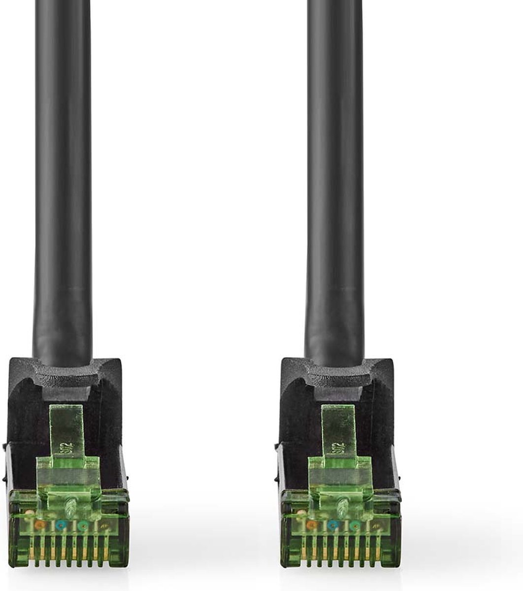 Nedis CAT7-Kabel | PiMF | RJ45 Male | RJ45 Male | 10.0 m | Snagless | Rond | LSZH | Zwart | Envelop