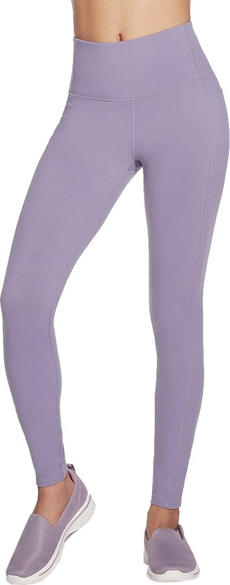 Skechers Go Walk High Waisted Legging W03LG30B-GYPR, Vrouwen, Purper, Leggings, maat: L