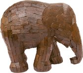Elephant Parade - In the Woods Deep Oak - Handgemaakt Olifanten Beeldje - 20cm