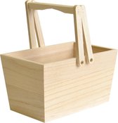 Houten winkelmand