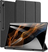 Dux Ducis - Tablet Hoes geschikt voor Samsung Galaxy Tab S8 Ultra - 14.6 Inch - Domo Book Case - Met Auto Wake/Sleep functie - Zwart