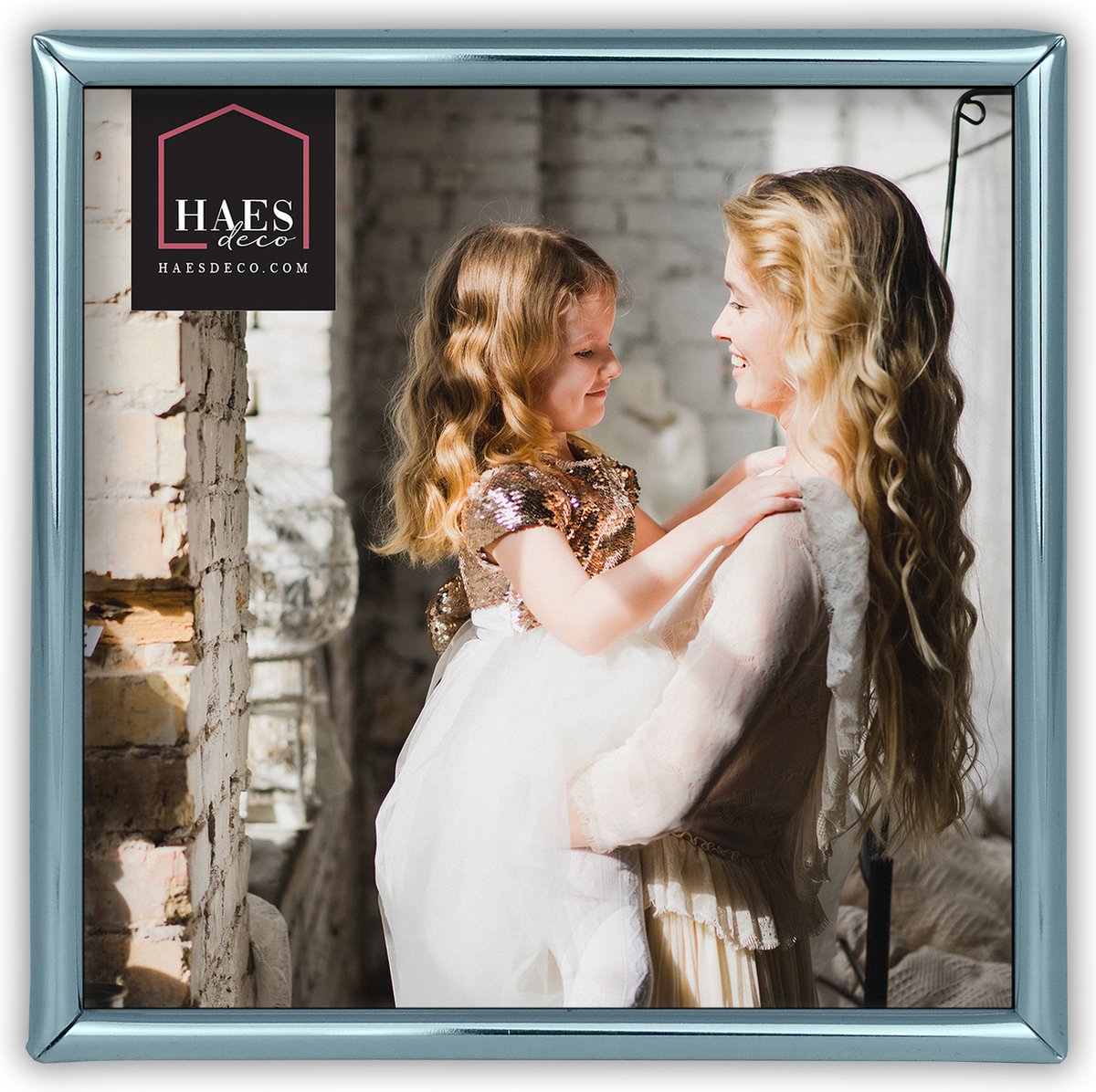 HAES deco Verzilverde Fotolijst Como voor 1 foto van 20x20 cm - VP12120-1