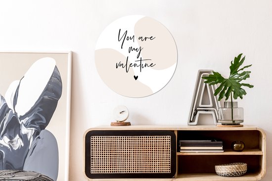 WallCircle - Wall Circle - Wall Circle Inside - Proverbes - Citations - You are my Valentine - Valentine - 60x60 cm - Décoration murale - Peintures Ronds