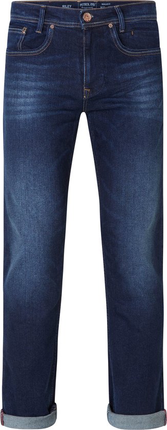 Petrol Industries - Heren Riley Regular Fit Jeans jeans - Blauw