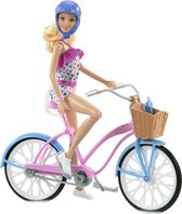 Barbie Pop met fiets - Pop