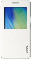 Samsung Galaxy A5 (2015) Hoesje - Rock - Uni Side Serie - Hard Kunststof Bookcase - Wit - Hoesje Geschikt Voor Samsung Galaxy A5 (2015)