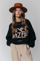 Colourful Rebel Love Dazed Trui  Zwart Dames - Loose Fit - Katoen - S