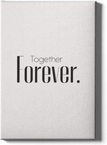 Walljar - Together Forever - Muurdecoratie - Canvas schilderij