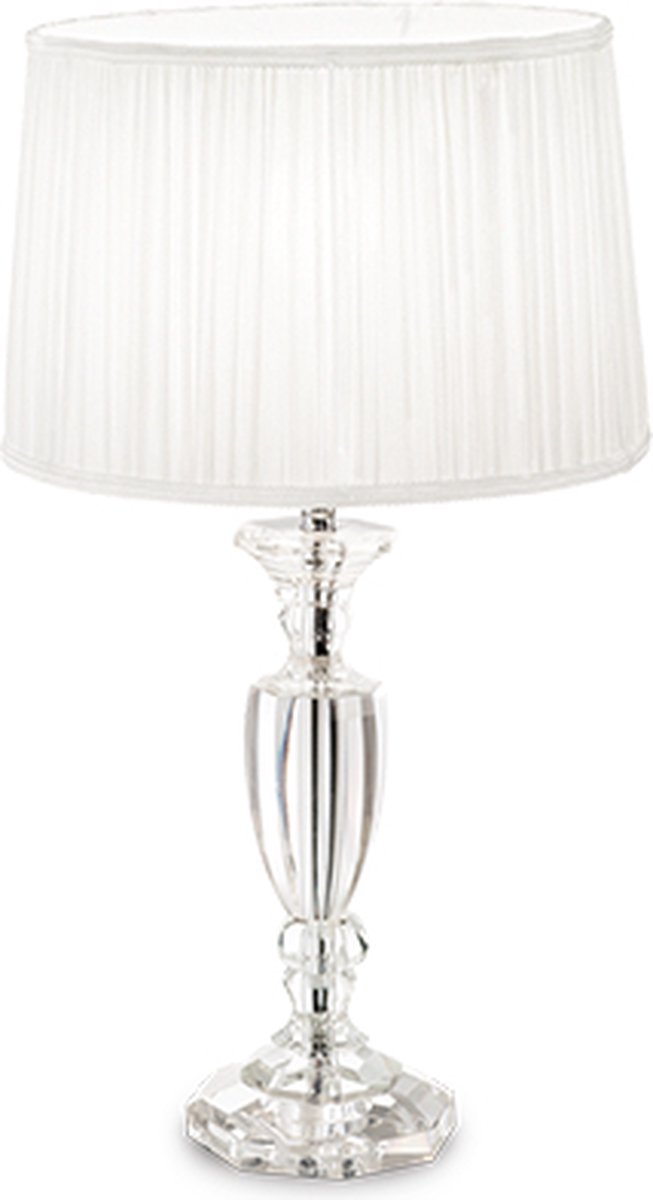 Ideal Lux - Kate - Tafellamp - Metaal - E27 - Wit - Voor binnen - Lampen - Woonkamer - Eetkamer - Keuken