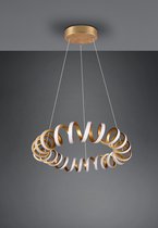 Trio Curl - Hanglamp Modern - Goud - H:150cm - Ø:55cm  - Universeel - Voor Binnen - Metaal - Hanglampen -  Woonkamer -  Slaapkamer - Eetkamer