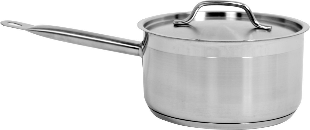 YATO Steelpan - Sauspan met deksel - Ø20 x 10,5 cm - 3,3L - Voor elk fornuis