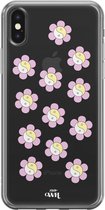 YinYang Flowers Pink - iPhone Transparant Case