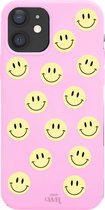 xoxo Wildhearts case voor iPhone 12 - Smiley Colors Pink - iPhone Color Case