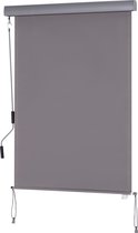 Outsunny Rolgordijn met handslinger raamrolgordijn wand-/ dakmontage UV50 + aluminium 100 x 140 cm 830-264