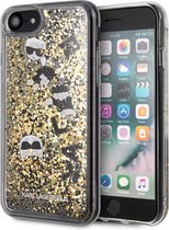 iPhone SE (2020)/8/7/6s/6 Backcase hoesje - Karl Lagerfeld - Glitter Goud - Kunststof