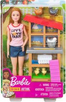 Barbie Kippenboerinpop en Speelset