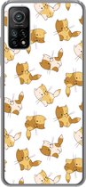 Telefoonhoesje Geschikt voor Xiaomi Mi 10T 5G hoesje - Patronen - Kat - Kitten - Jongens - Meisjes - Kinderen - Kindje - Siliconen Telefoonhoesje