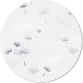 Muismat - Mousepad - Rond - Design - Paardenbloem - Bloemen - 50x50 cm - Ronde muismat