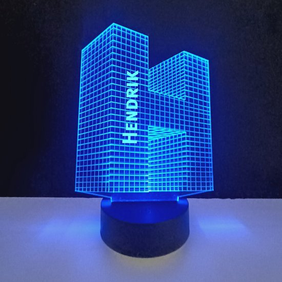 3D LED Lamp - Letter Met Naam - Hendrik