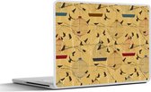 Laptop sticker - 10.1 inch - Vogelkooi - Vogel - Patronen - 25x18cm - Laptopstickers - Laptop skin - Cover