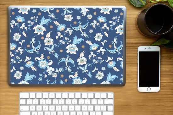 Sticker ordinateur portable - 15,6 pouces - Motif - Vogel - Fleurs