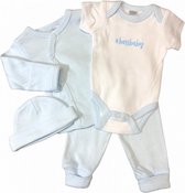babykleding set Boss katoen blauw 4-delig mt 50/56
