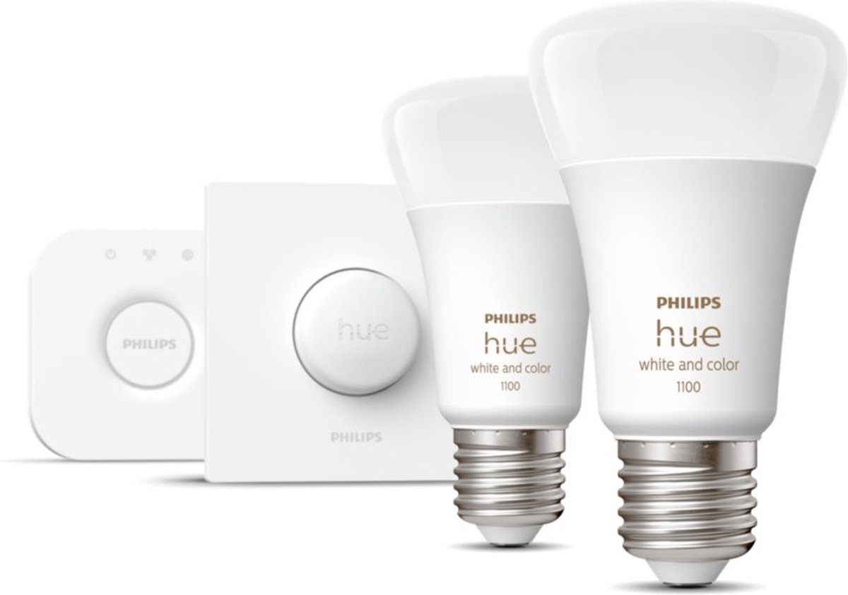 Philips Hue starterkit - White and Color Ambiance - 1100lm + Bridge & Smart Button thumbnail 5