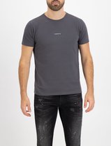 Purewhite -  Heren Regular Fit   T-shirt  - Grijs - Maat L
