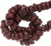 Kokos Kralen (4 - 5 mm) Brown Stain (110 Stuks)